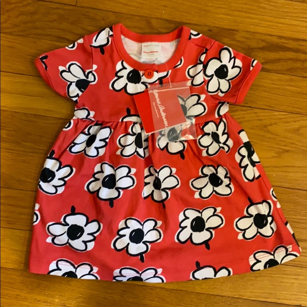 Discontinued red floral Hanna Andersson dress